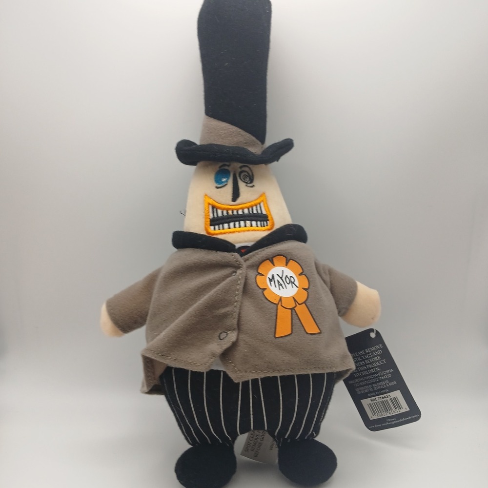 Disney Nightmare Before Christmas Mayor 2 Sided 2 Faced Plush Walgreens NWT